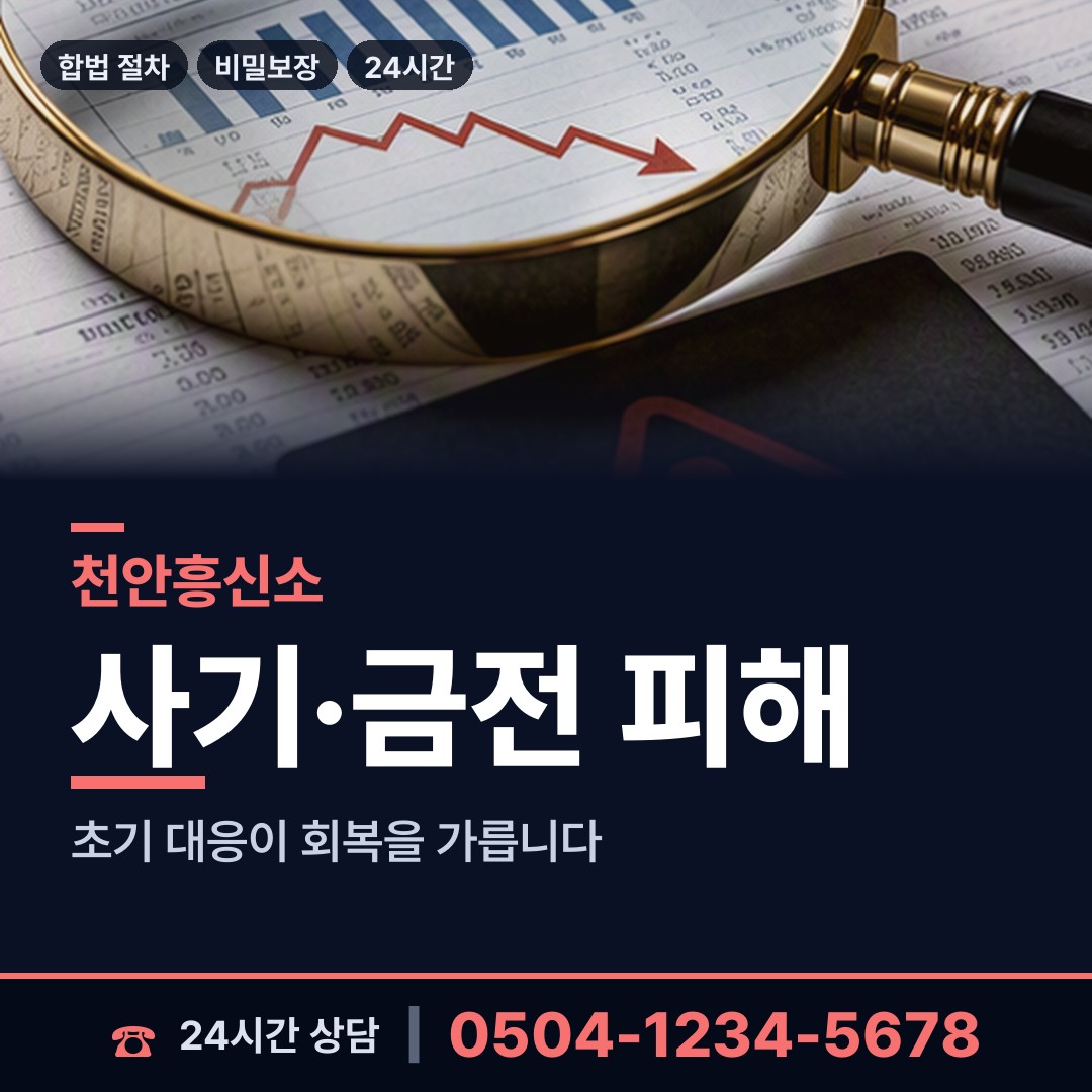 천안 중앙동 긴급조사 상담 안내